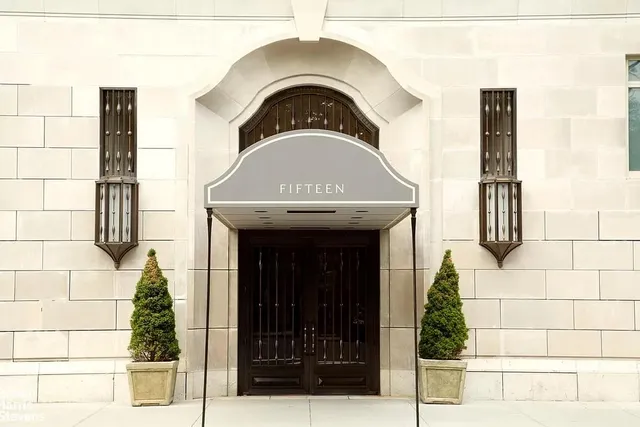 a view of entrance of the building