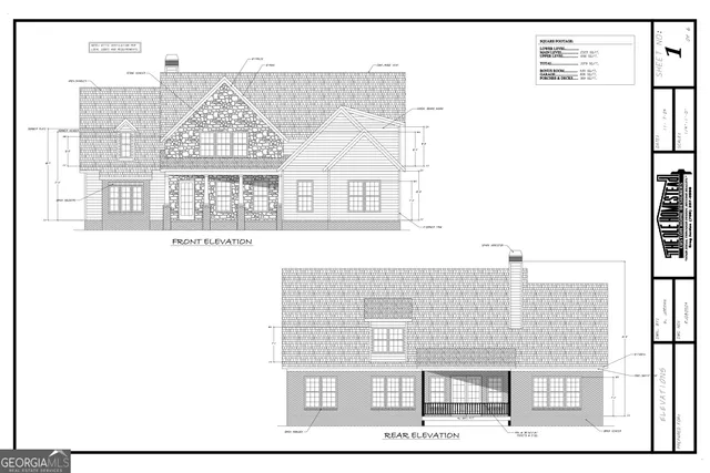 a front view of a building