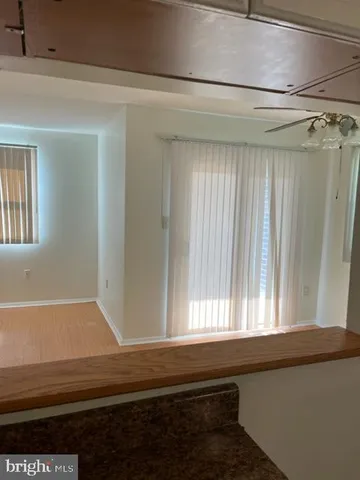 a view of a window in a room