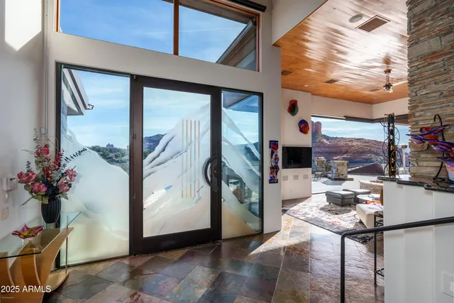 a view of a house with a patio