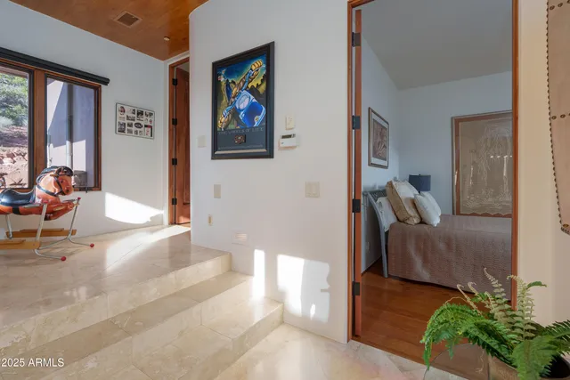 a view of a swimming pool with a lake view