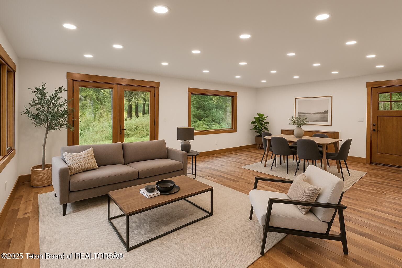 285 Spruce Street Alpine, WY 83128 - Photo 12 of 40 Rustic Modern Living with Forest Views