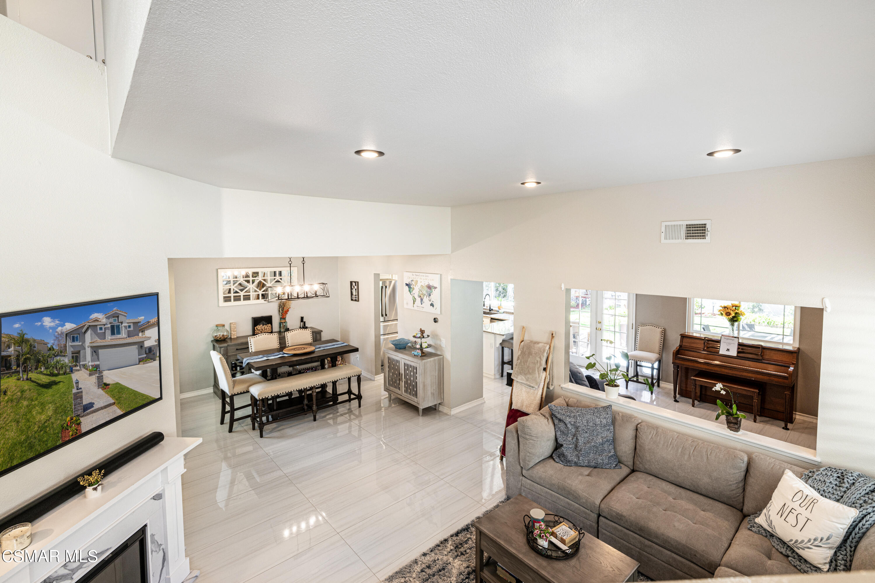 2087 Chenault Place Simi Valley, CA 93065 - Photo 18 of 36 a living room with furniture and a flat screen tv