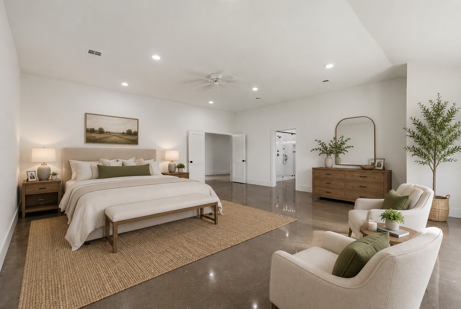 1589 County Road 252 Anderson, TX 77830 - Photo 21 of 50 a spacious bedroom with bed and a couch
