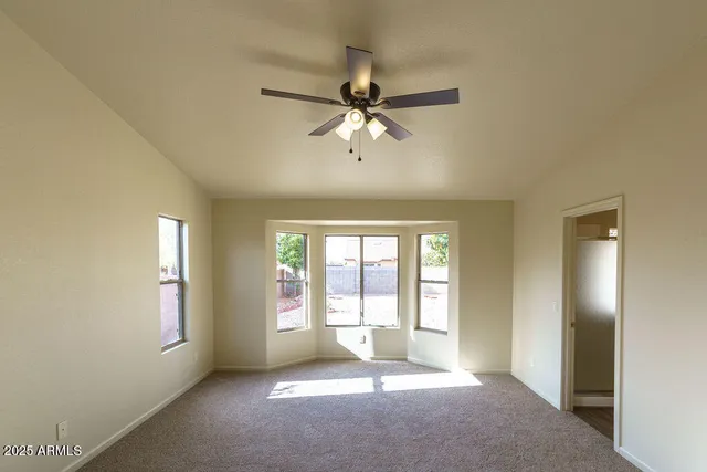 a view of an empty room