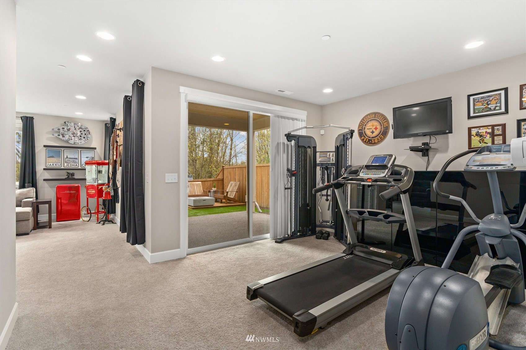 18307 3rd Drive Southeast Bothell, WA 98012 - Photo 33 of 40 a room with gym equipment and a large window