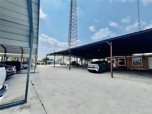 a view of car parking garage