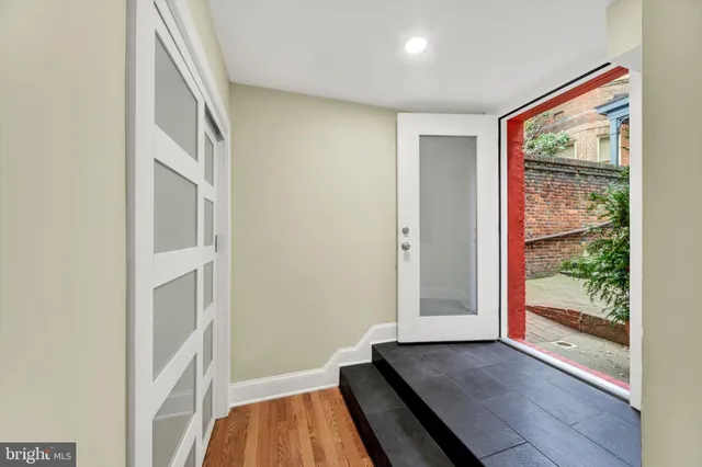 a view of front door