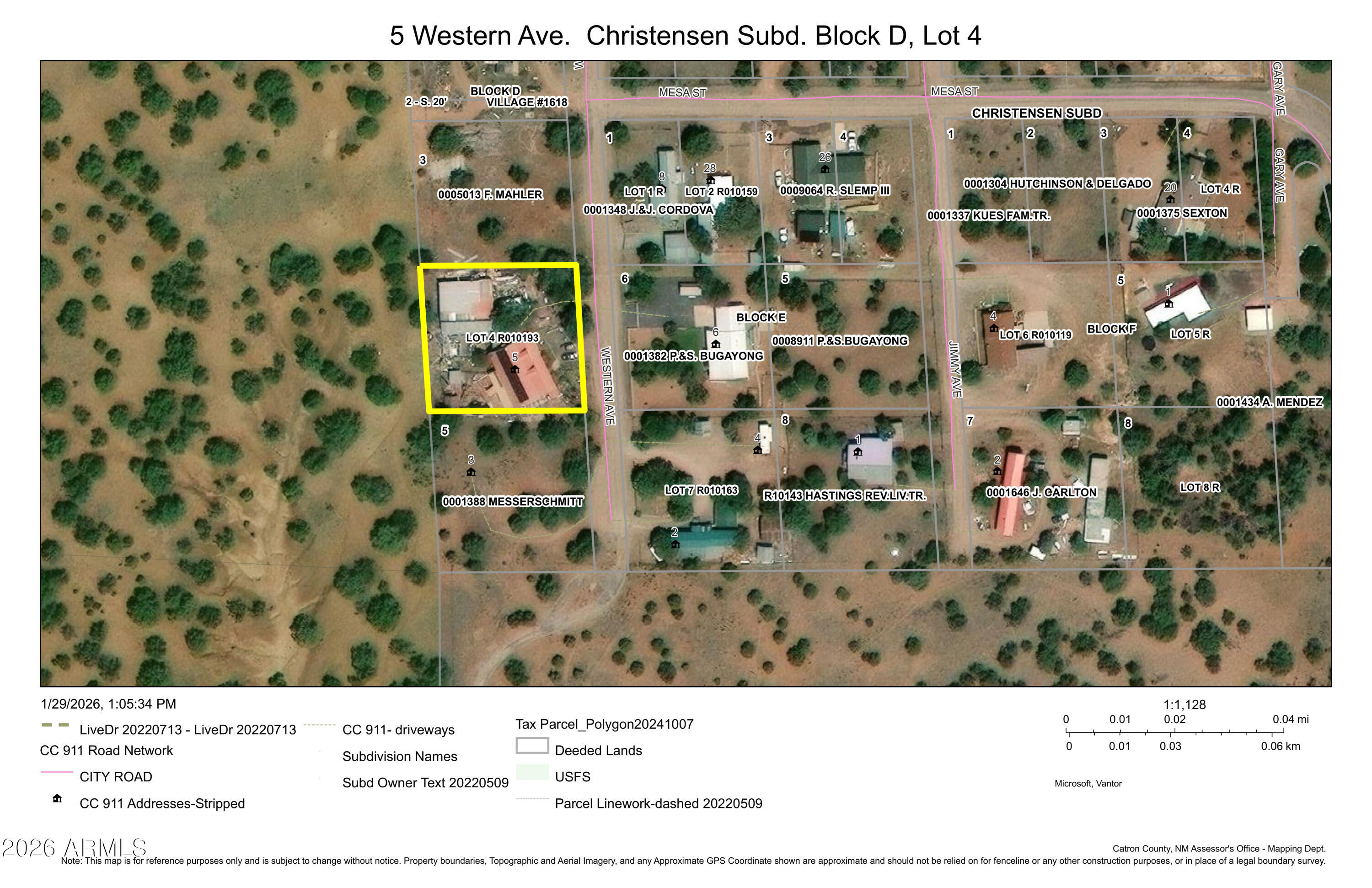 5 Western Avenue Outside Arizona, undefined 87830 - Photo 36 of 42 AERIAL 5 WESTERN AVE