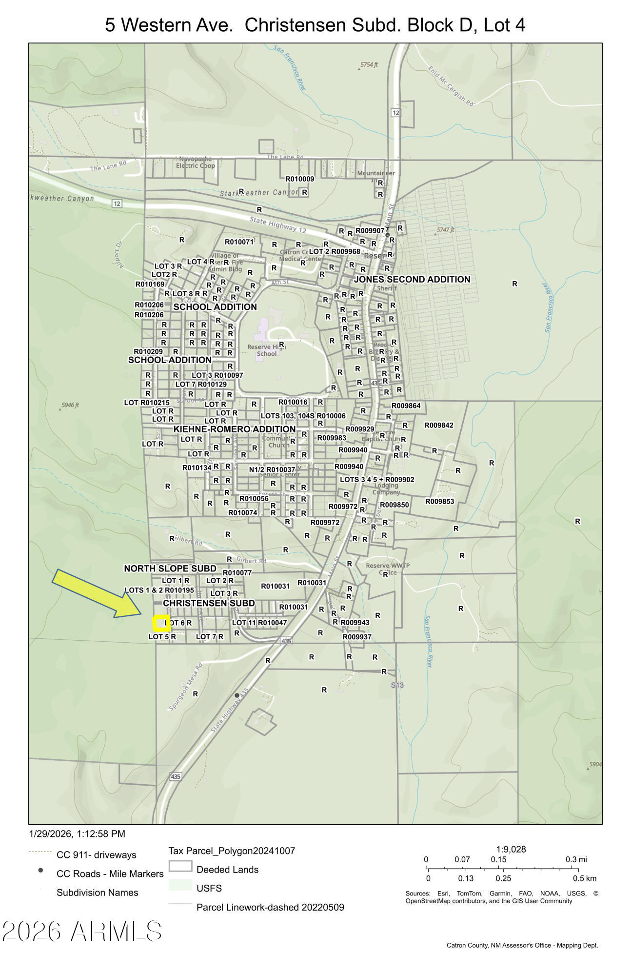 5 Western Avenue Outside Arizona, undefined 87830 - Photo 37 of 42 LOCATION MAP 5 WESTERN AVE
