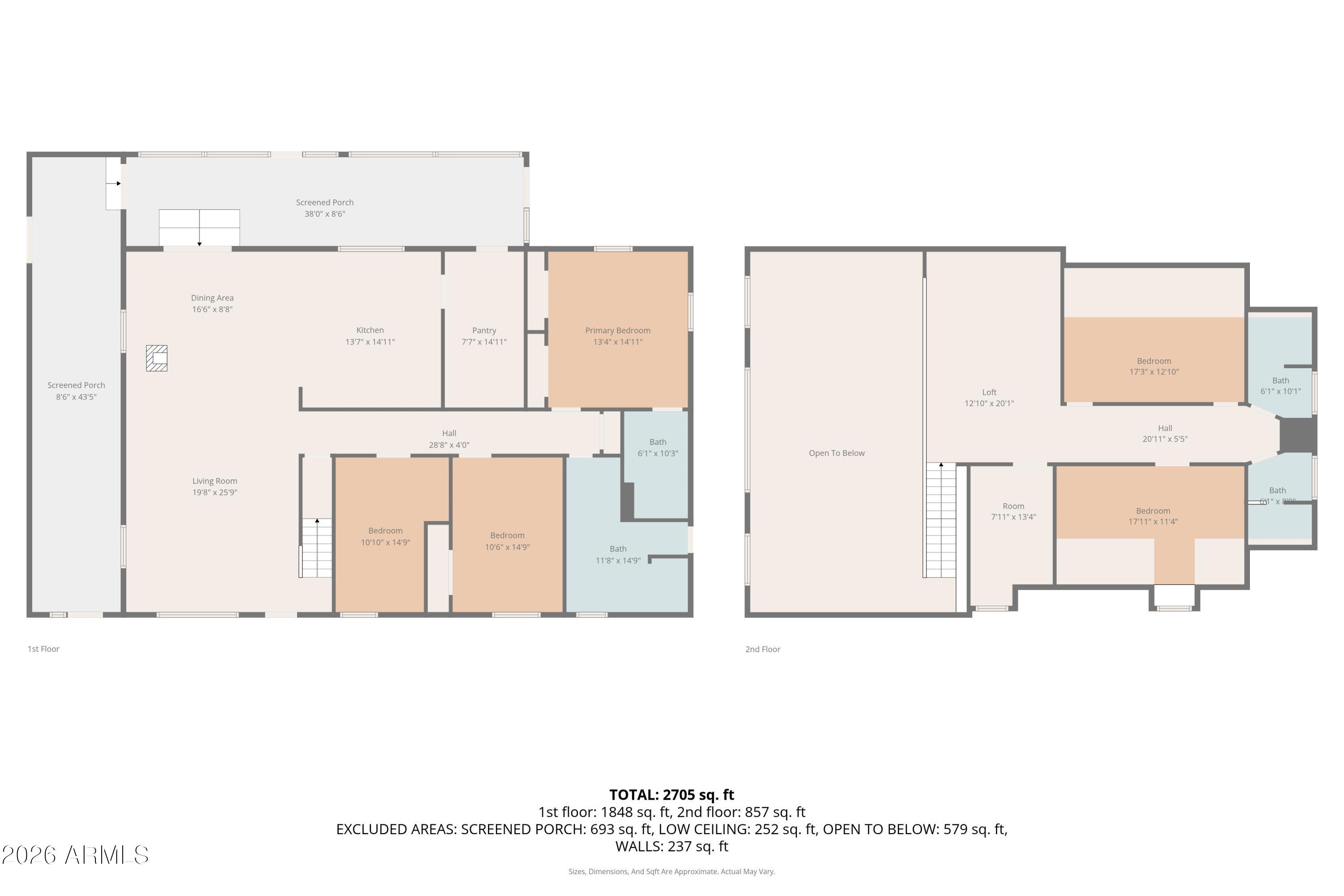 5 Western Avenue Outside Arizona, undefined 87830 - Photo 42 of 42 FLOORPLAN BOTH LEVELS