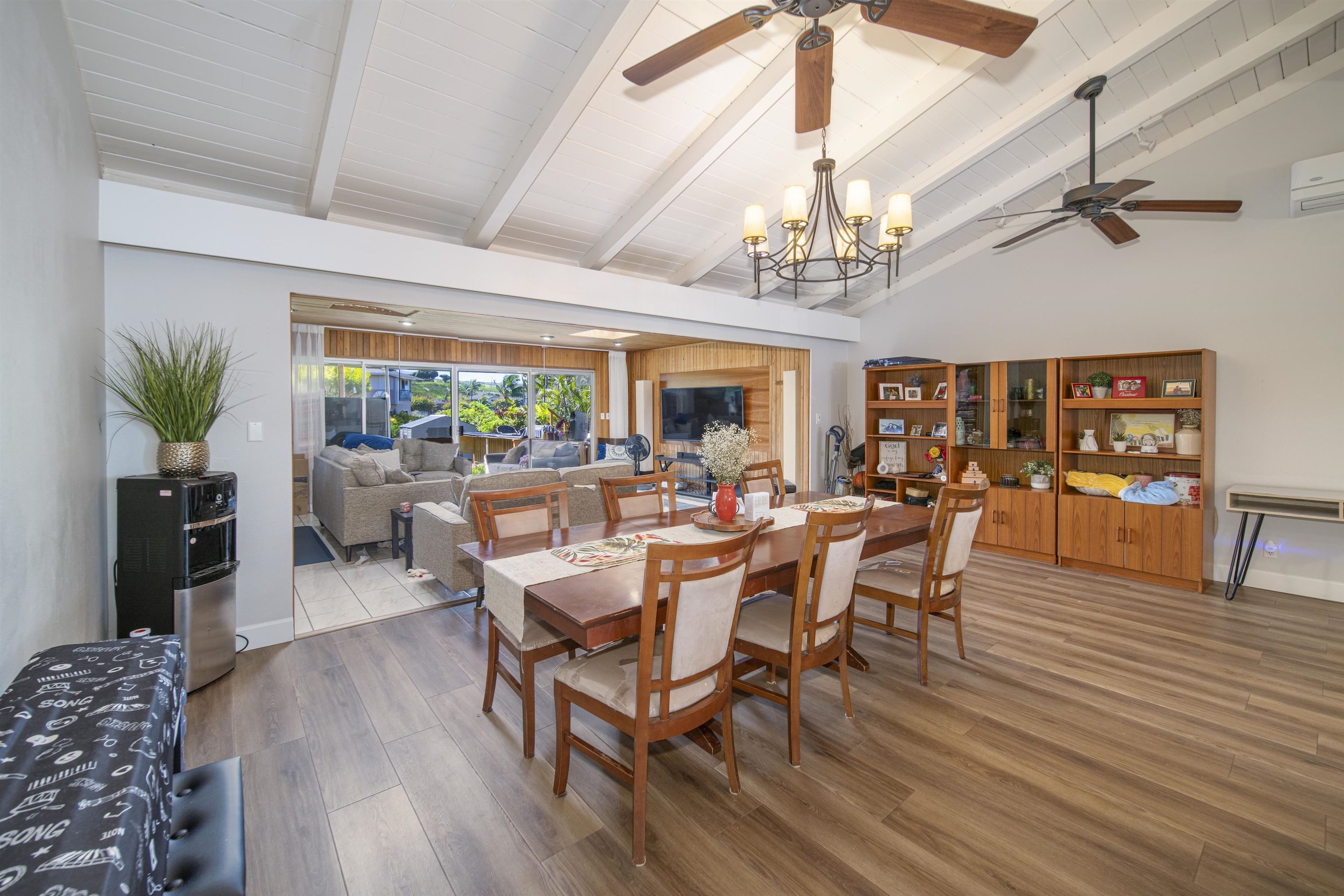 4996 Lower Honoapiilani Road Lahaina, HI 96761 - Photo 3 of 37 a view of a dining room with furniture window and wooden floor