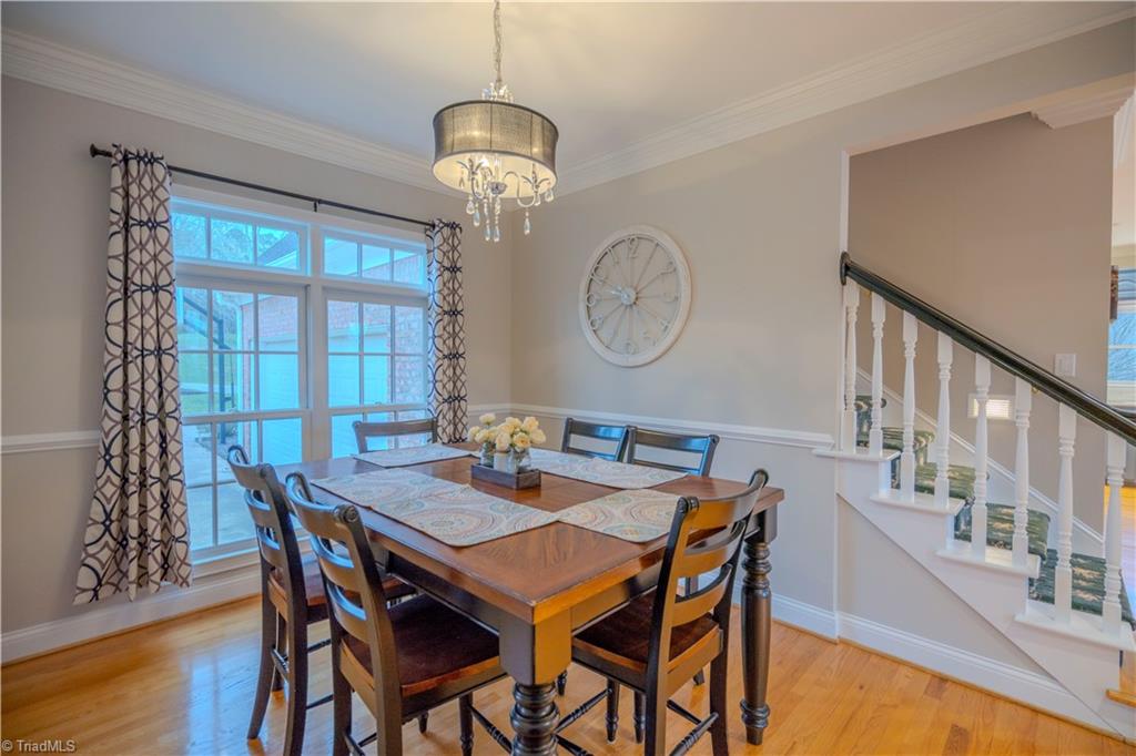 1835 Waterford Pointe Road Lexington, NC 27292 - Photo 10 of 26 Dining room, hardwood flooring and open to foyer and great room