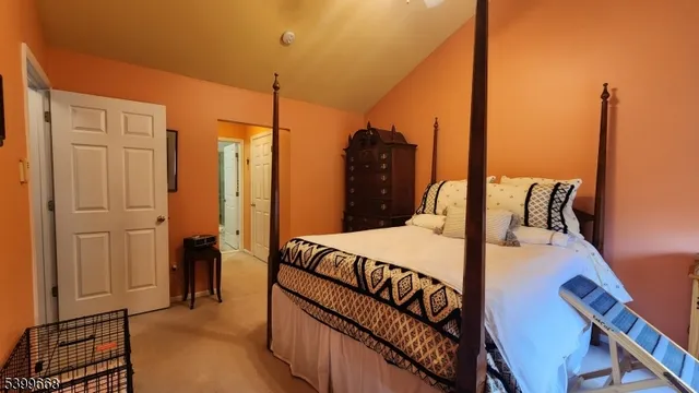 a bed room with a bed