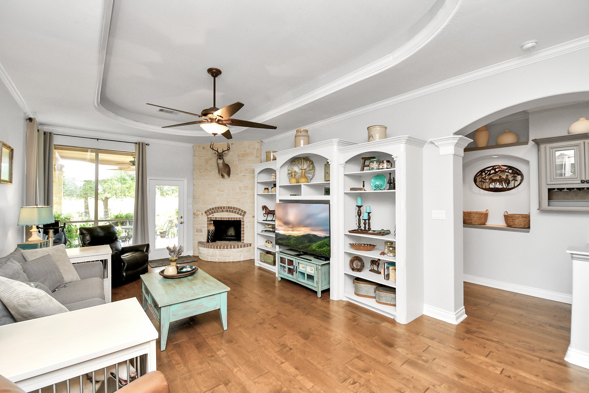 5360 Muske Lane Pattison, TX 77423 - Photo 21 of 44 a living room with furniture fireplace and window