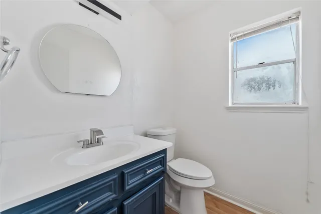 a wooden floor with a window