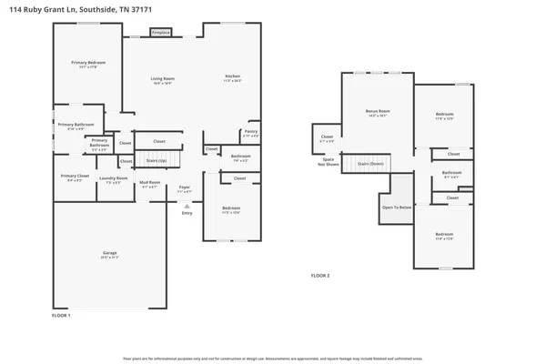 $534,900 | 114 Ruby Grant Lane, Southside, TN 37171