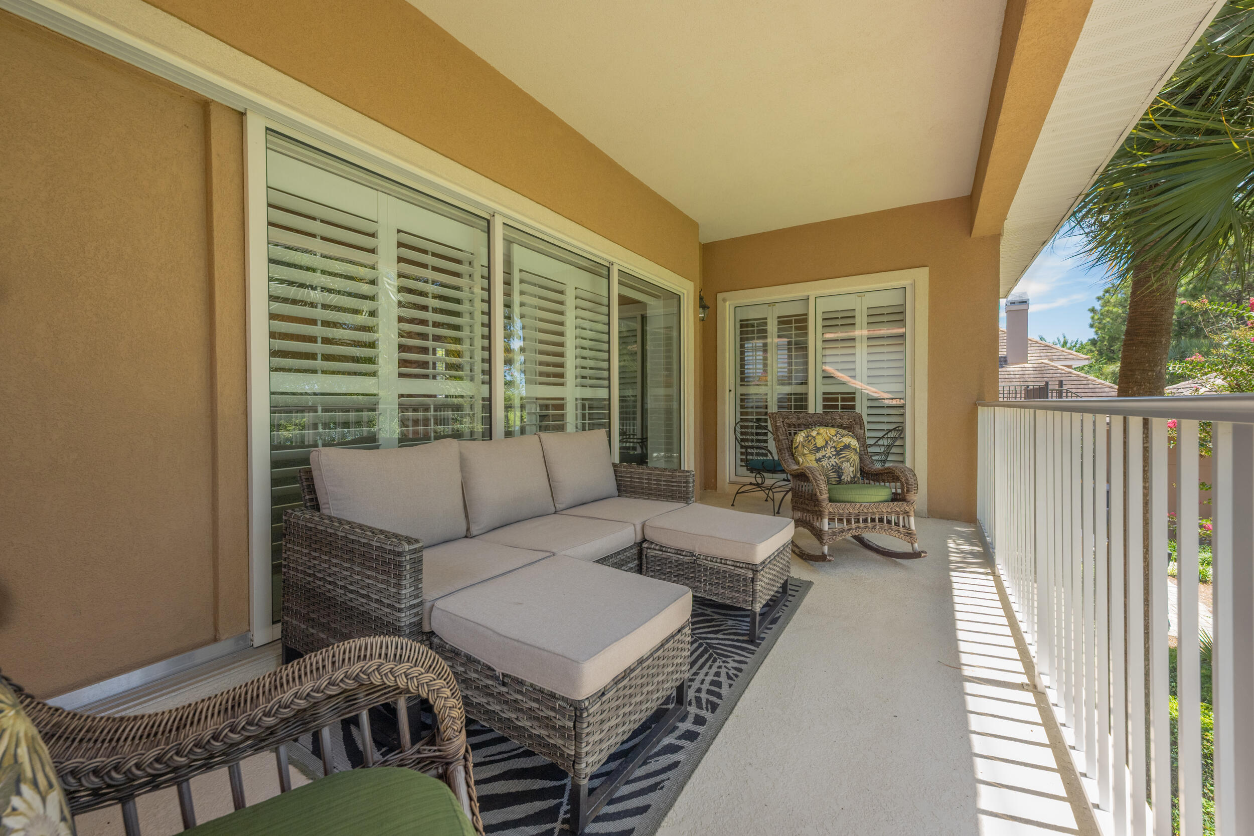 298 Ketch Court Destin, FL 32541 - Photo 47 of 79 a balcony with furniture and a potted plant