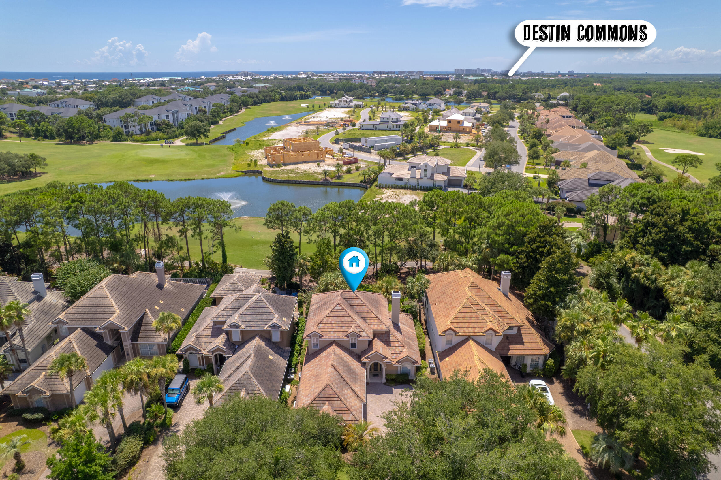 298 Ketch Court Destin, FL 32541 - Photo 69 of 79 an aerial view of residential houses with outdoor space