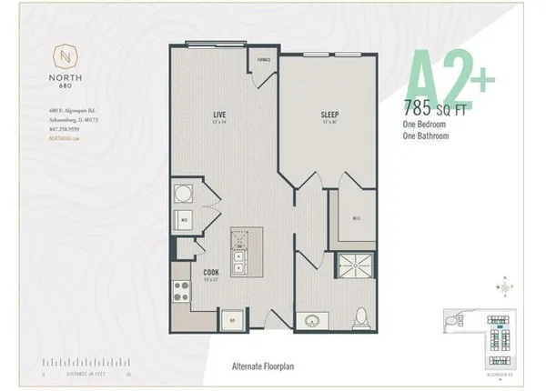 $2,458 | 700 East Algonquin Road, Unit 2406, Schaumburg, IL 60173
