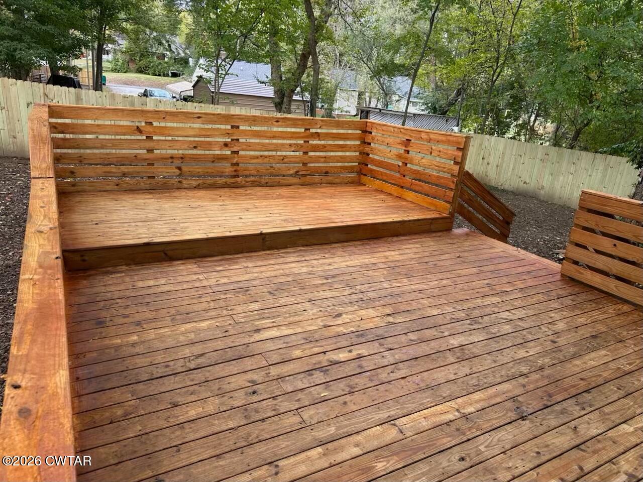 237 Talbot Street Jackson, TN 38301 - Photo 37 of 38 a view of outdoor space with deck and white umbrellas