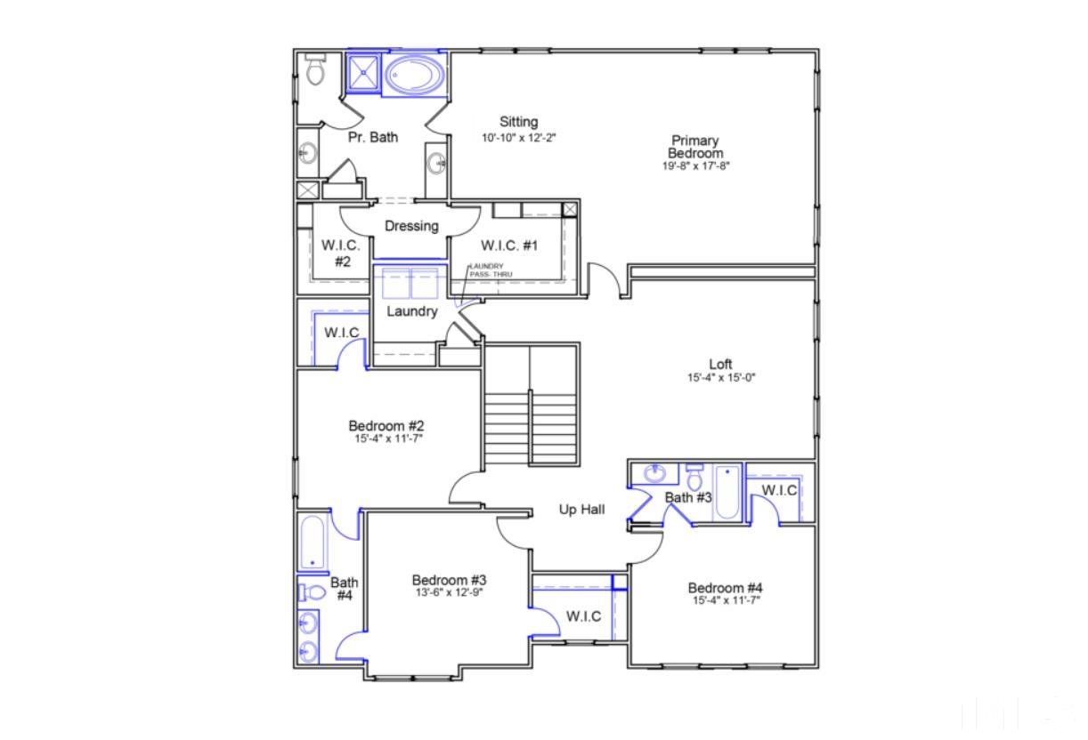 3 Oak Branch Trail Garner, NC 27529 - Photo 3 of 4 a picture of a floor plan