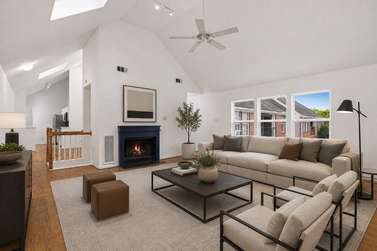 Virtually Staged Living Room
