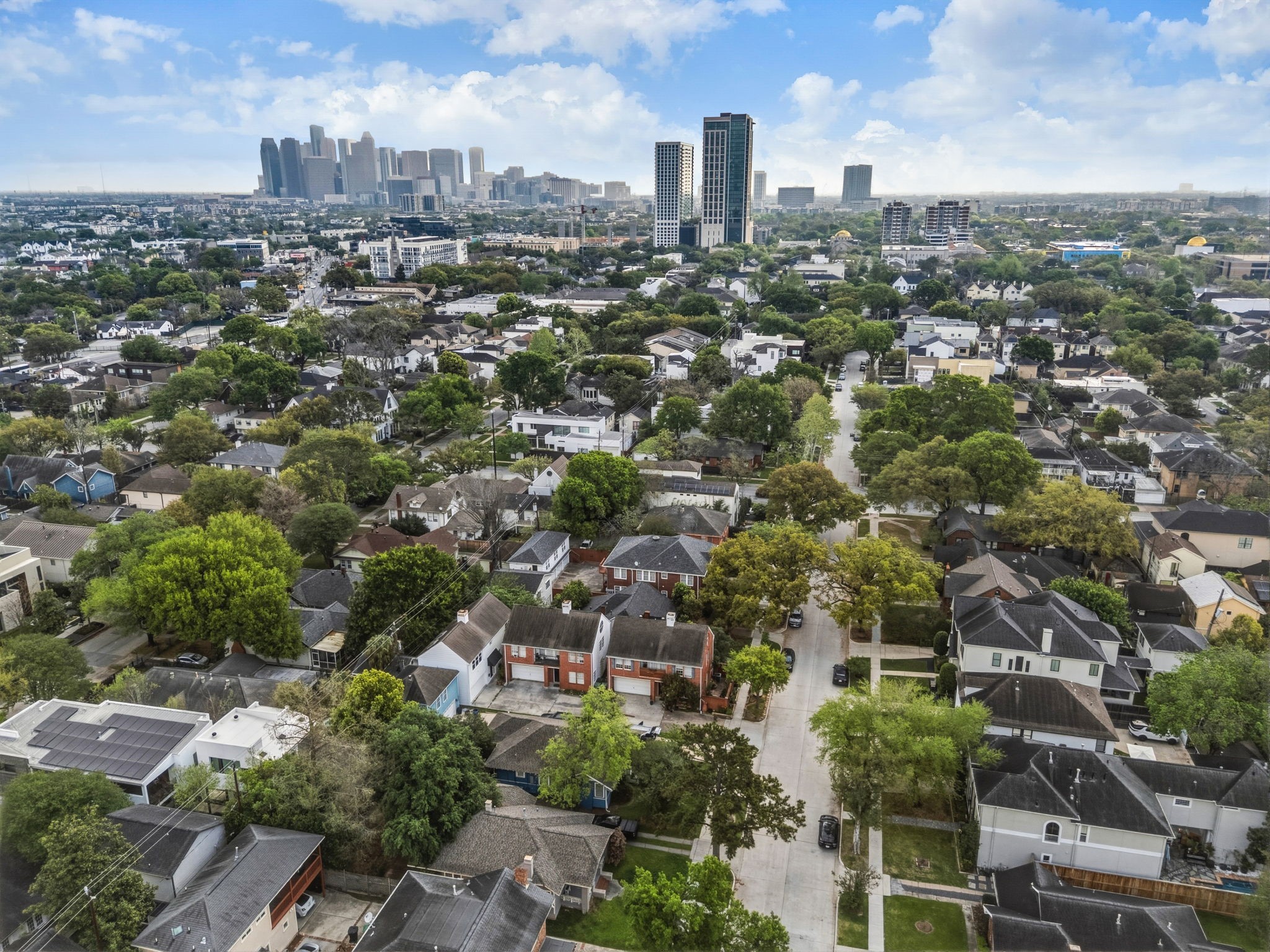 1616 Kipling Street, Unit C Houston, TX 77006 - Photo 34 of 34 an aerial view of city
