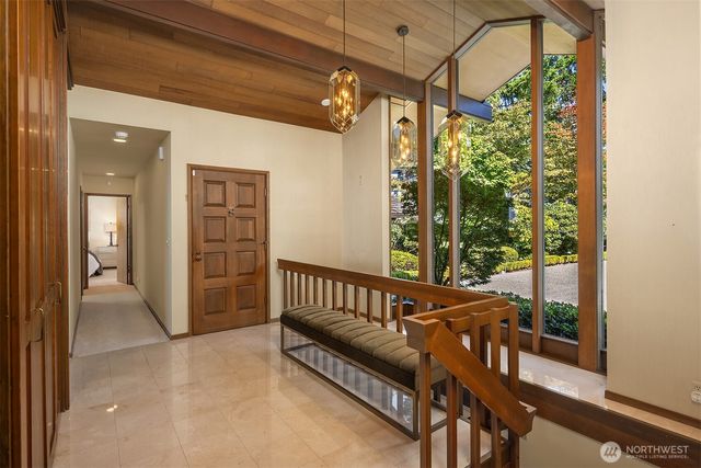a view of a porch with furniture