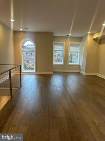 a view of a hallway with entryway