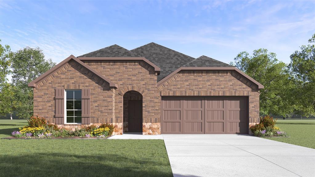 4186 Rim Trail Forney, TX 75126 - Photo 1 of 1 a front view of a house with a garden and yard