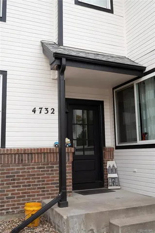 a view of a door of the house