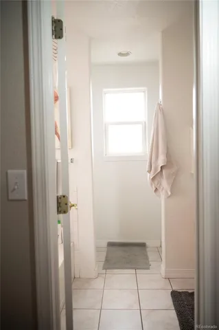 a view of a bathroom with a shower