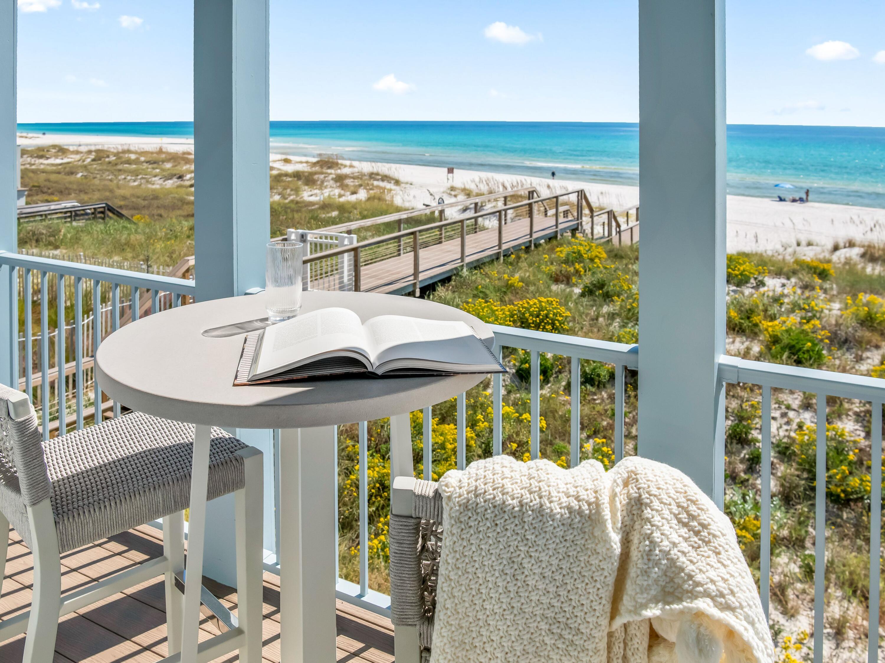 Lot 19 West Lupin Beach Dr Inlet Beach Inlet Beach, FL 32461 - Photo 26 of 57 a balcony view with a ocean view