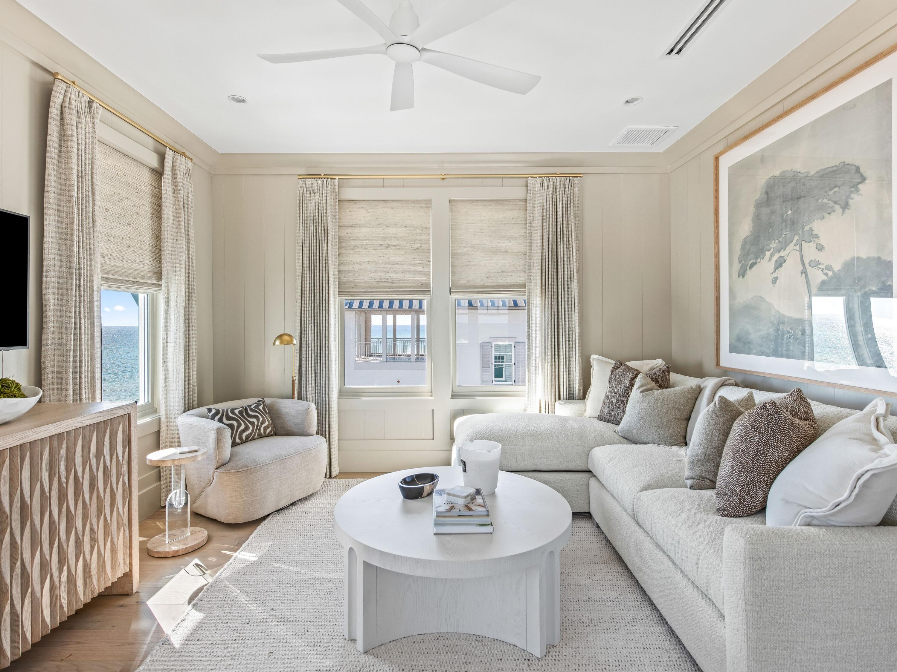 Lot 19 West Lupin Beach Dr Inlet Beach Inlet Beach, FL 32461 - Photo 49 of 57 a living room with furniture and a large window