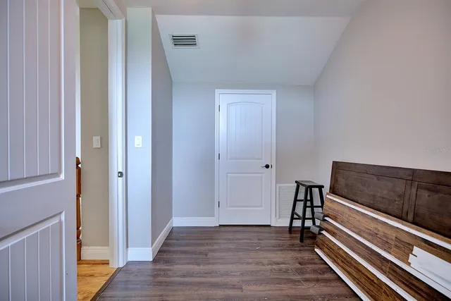 a view of a porch with a yard