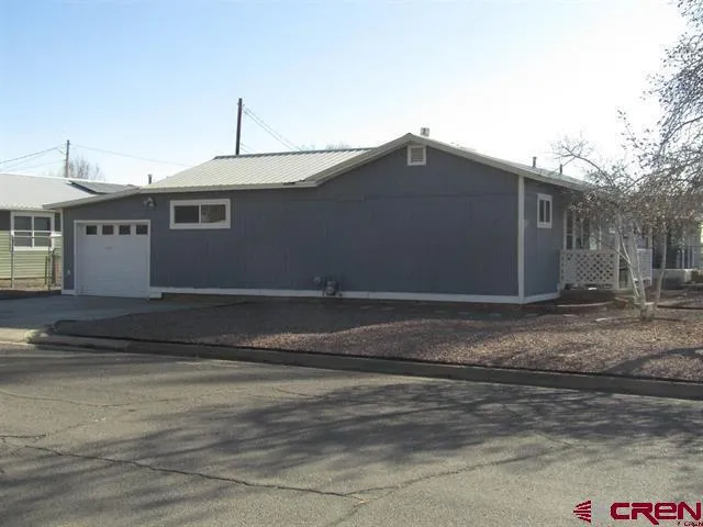 a front view of house