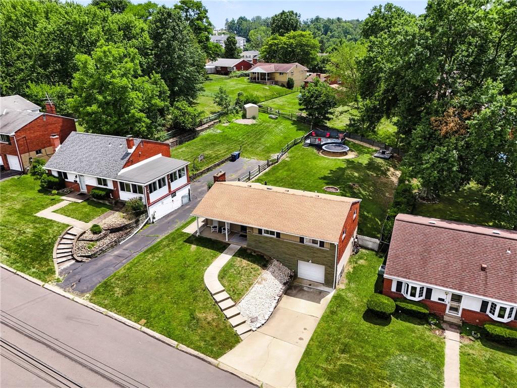 1335 Cardinal Drive Pittsburgh, PA 15243 - Photo 3 of 34 an aerial view of a house with garden space and street view
