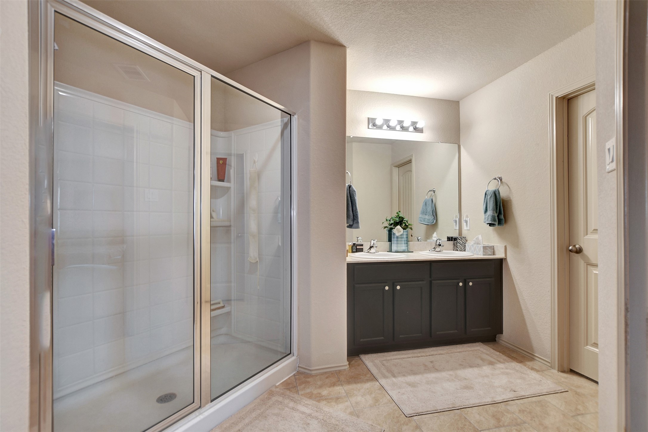 23314 Sawmill Pass Spring, TX 77373 - Photo 28 of 41 a bathroom with a shower sink and mirror