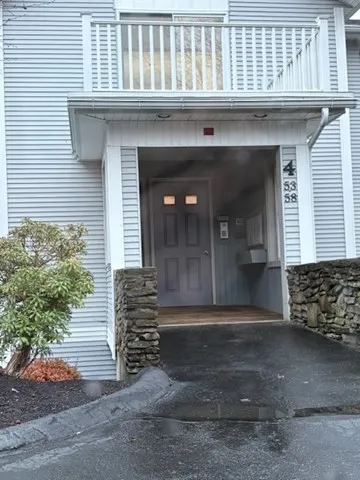 a front view of a house