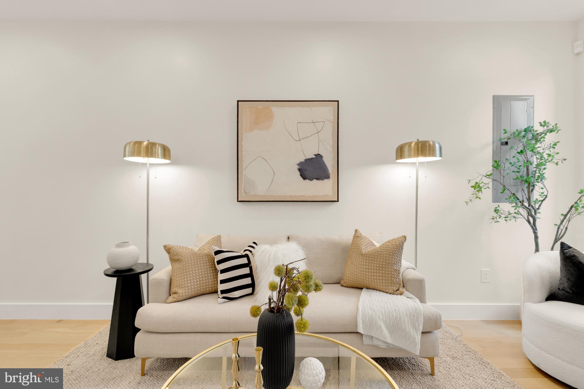 419 Independence Avenue Southeast Washington, DC 20003 - Photo 5 of 32 a living room with furniture and a lamp
