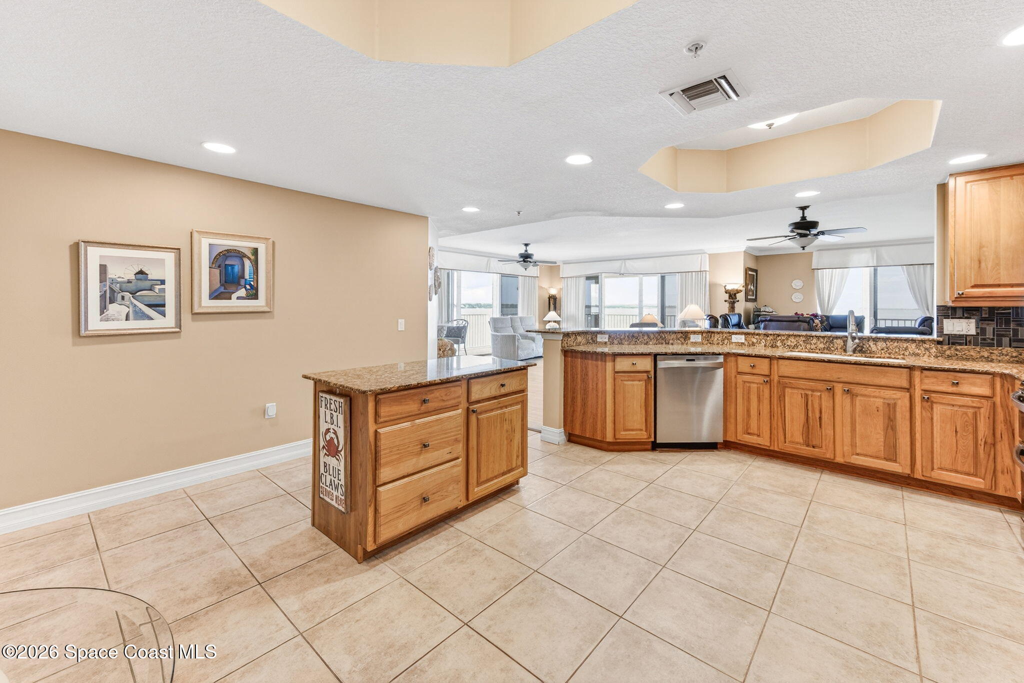 490 Sail Lane, Unit 301 Merritt Island, FL 32953 - Photo 17 of 53 Island Kitchen