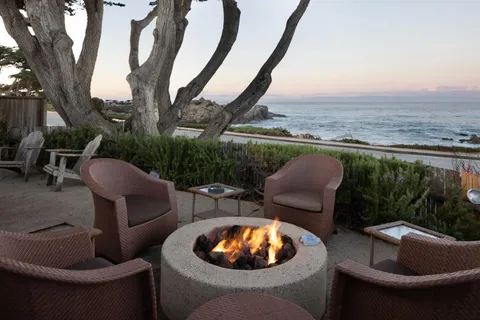 a view of beach and ocean