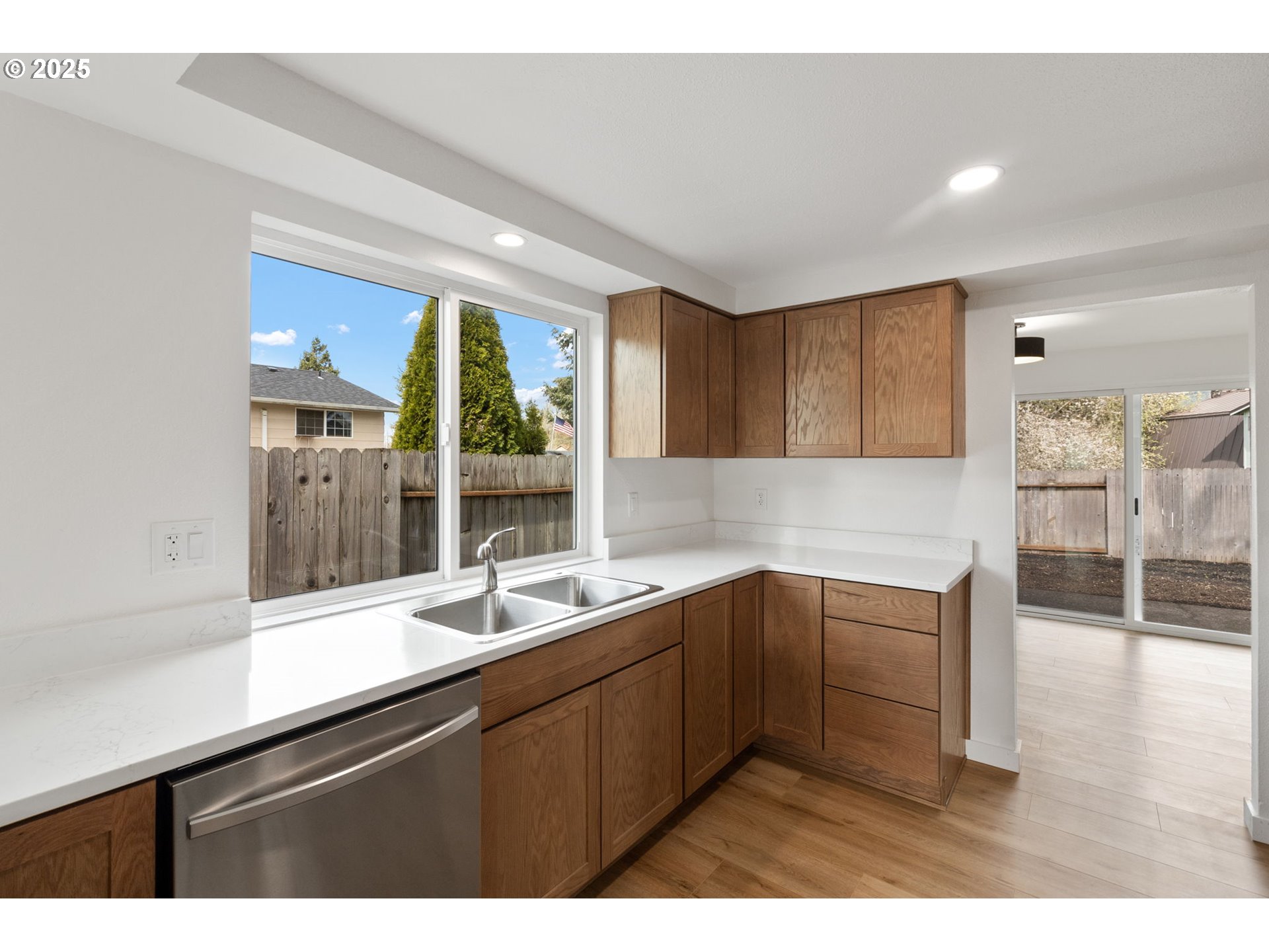 6508 E Street Springfield, OR 97478 - Photo 5 of 35 a kitchen with a sink and large window