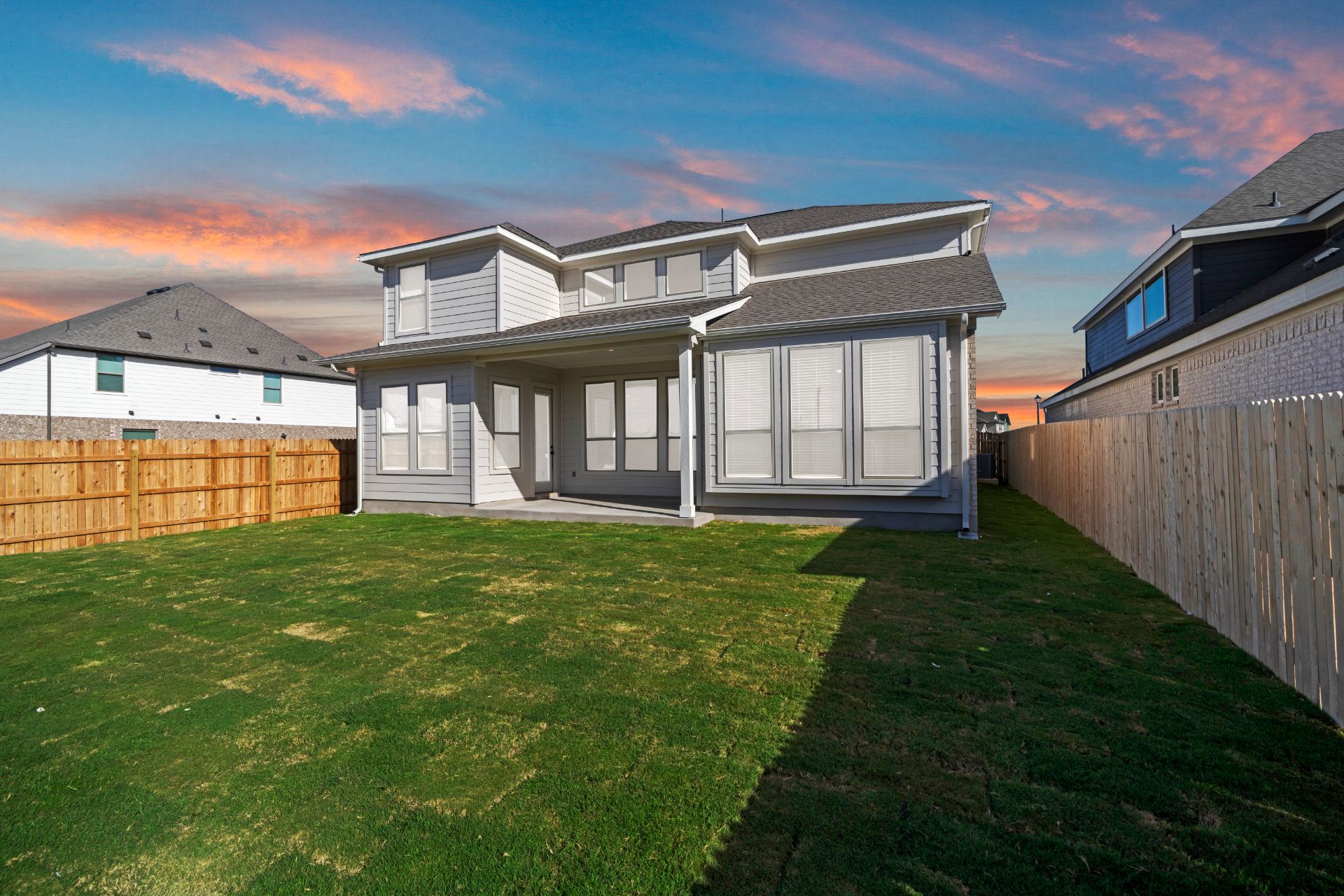 17337 Graces Path Pflugerville, TX 78660 - Photo 27 of 36 Rear of Home and Private Backyard