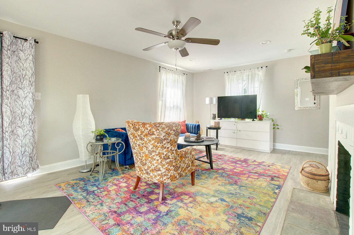 337 Hawarden Road Springfield, PA 19064 - Photo 12 of 21 Living room has a wood burning fire place