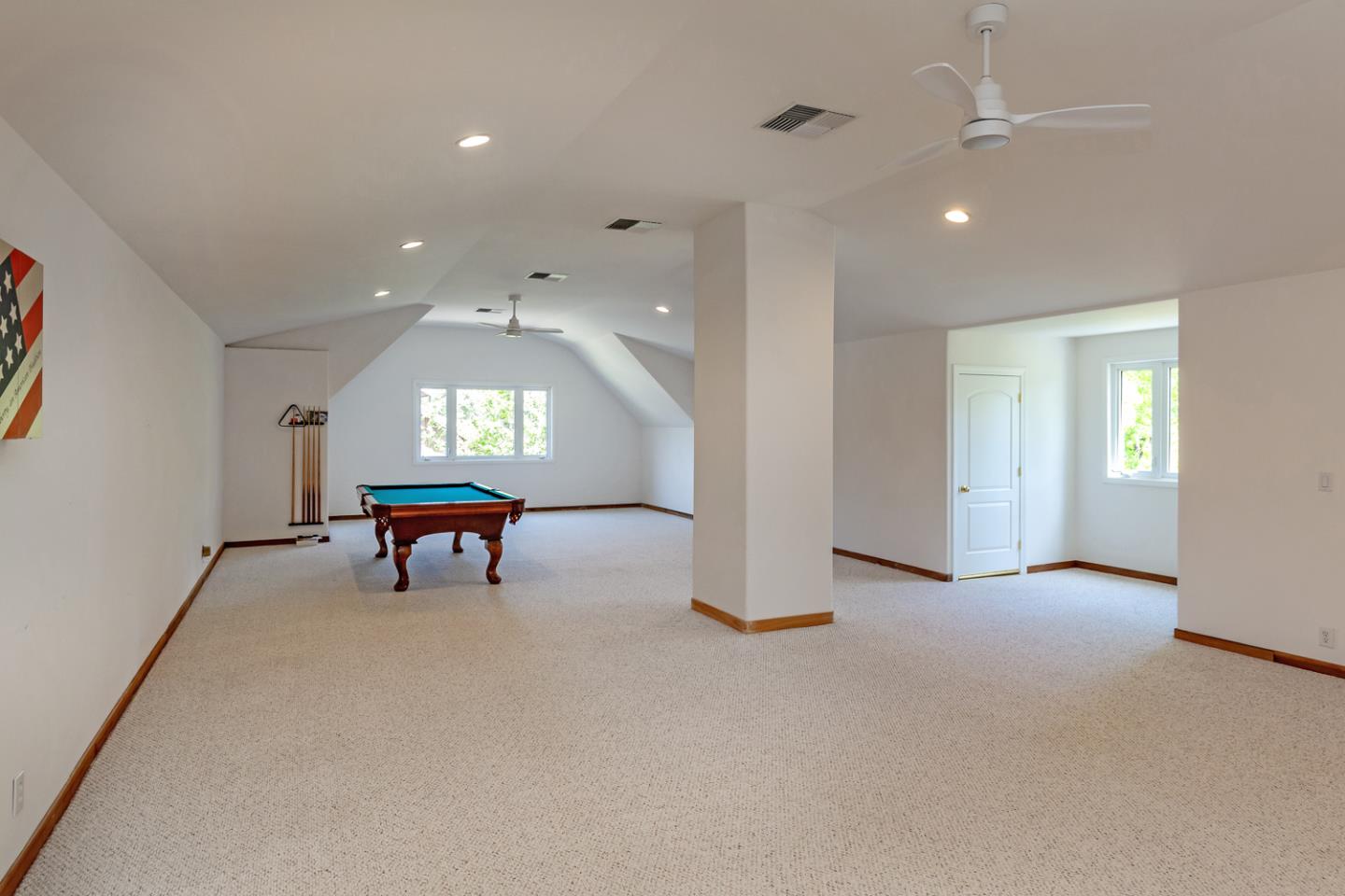 1210 Cañada Road Woodside, CA 94062 - Photo 26 of 60 an empty room with windows and white walls