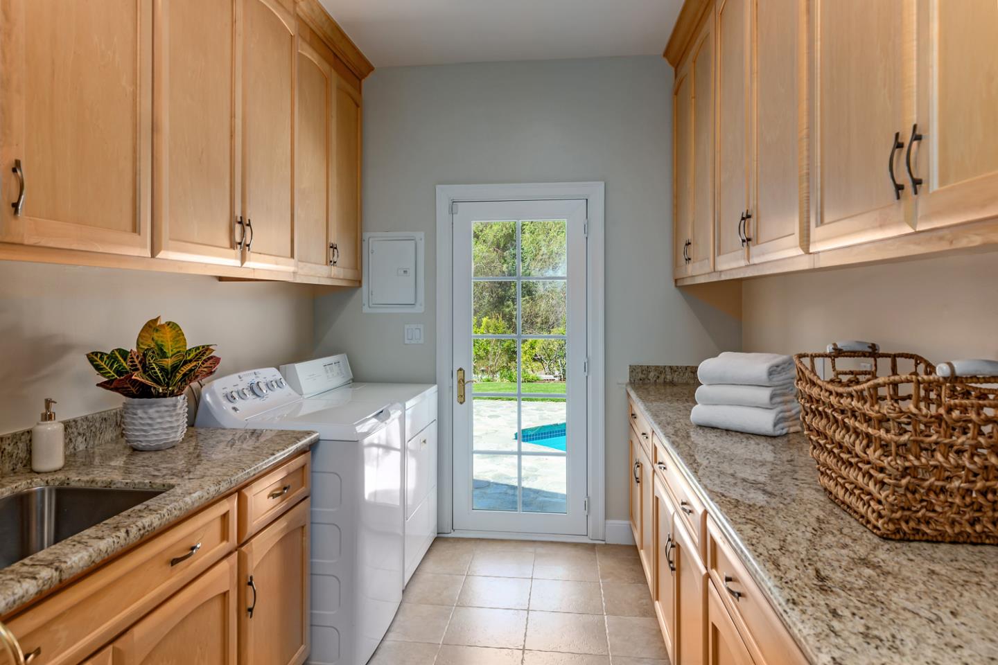 1210 Cañada Road Woodside, CA 94062 - Photo 35 of 60 a kitchen with sink and cabinets