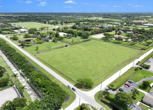 a view of a lake with a big yard
