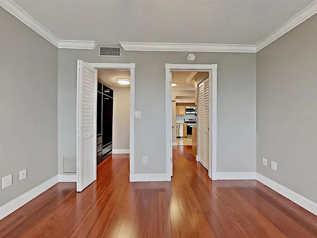 wooden floor in an empty room